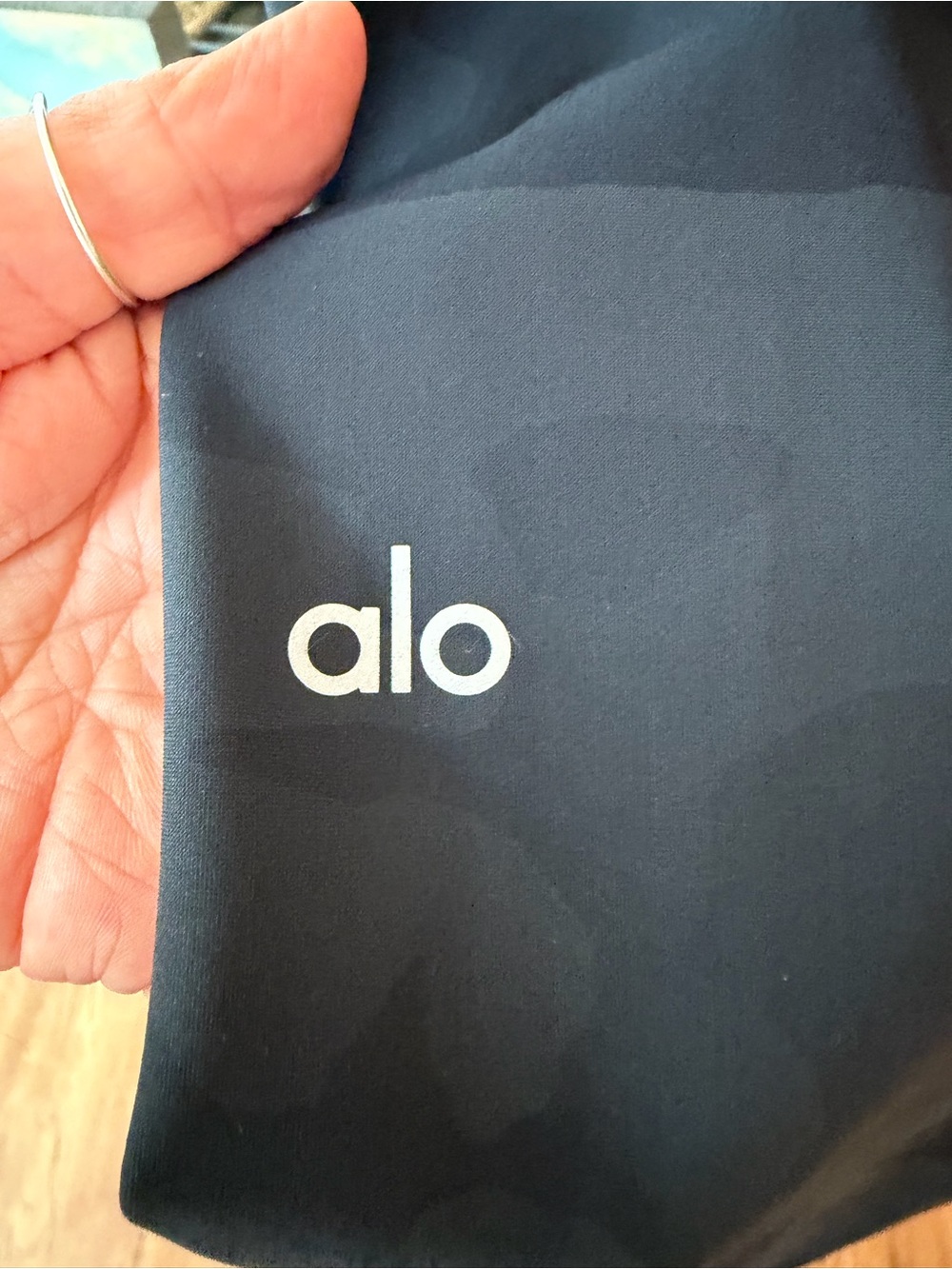 ALO Yoga Black Camo High-Rise Leggings - Picture 3 of 6